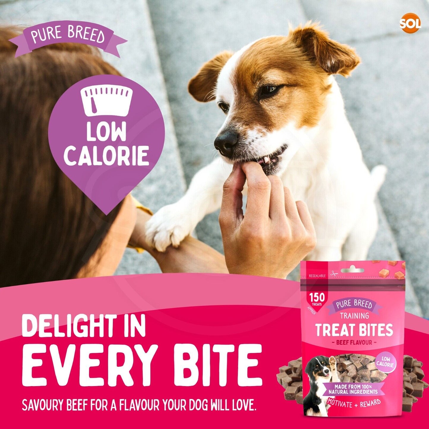 Chicken Bites Dog Training Treats Duck & Beef | 100g