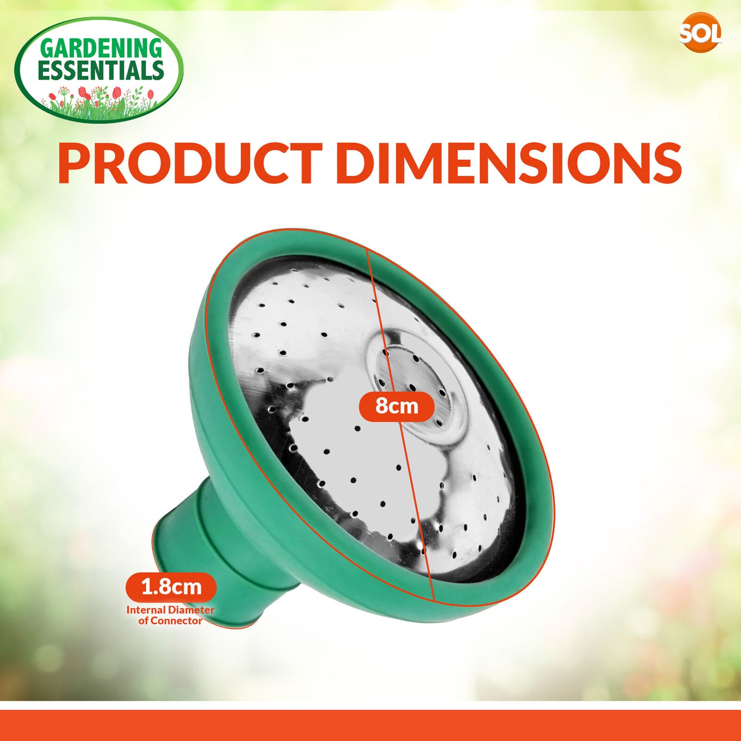 Universal Watering Can Rose Head | Rubber Sprayer | 2 Pack