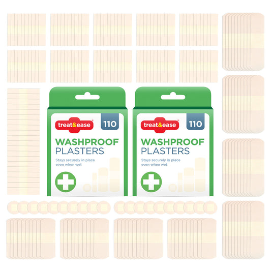 Washproof Plasters Waterproof | Kids & Adults | 220 Pack
