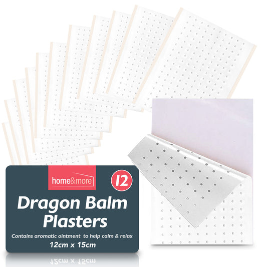 Dragon Balm Herbal Patch | Pain Relief Heat Plaster | 12 Pack