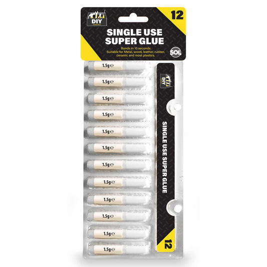 Super Glue | Extra Strong Premium Adhesive | 12 Pack