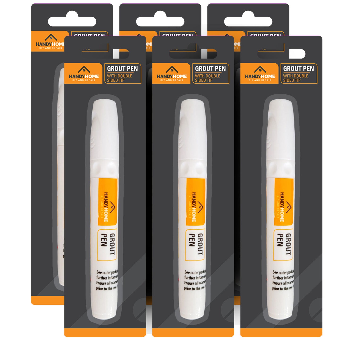 1-6pk White Tile Grout Pen Kitchen Bathroom Waterproof Marker Revives Anti Mould