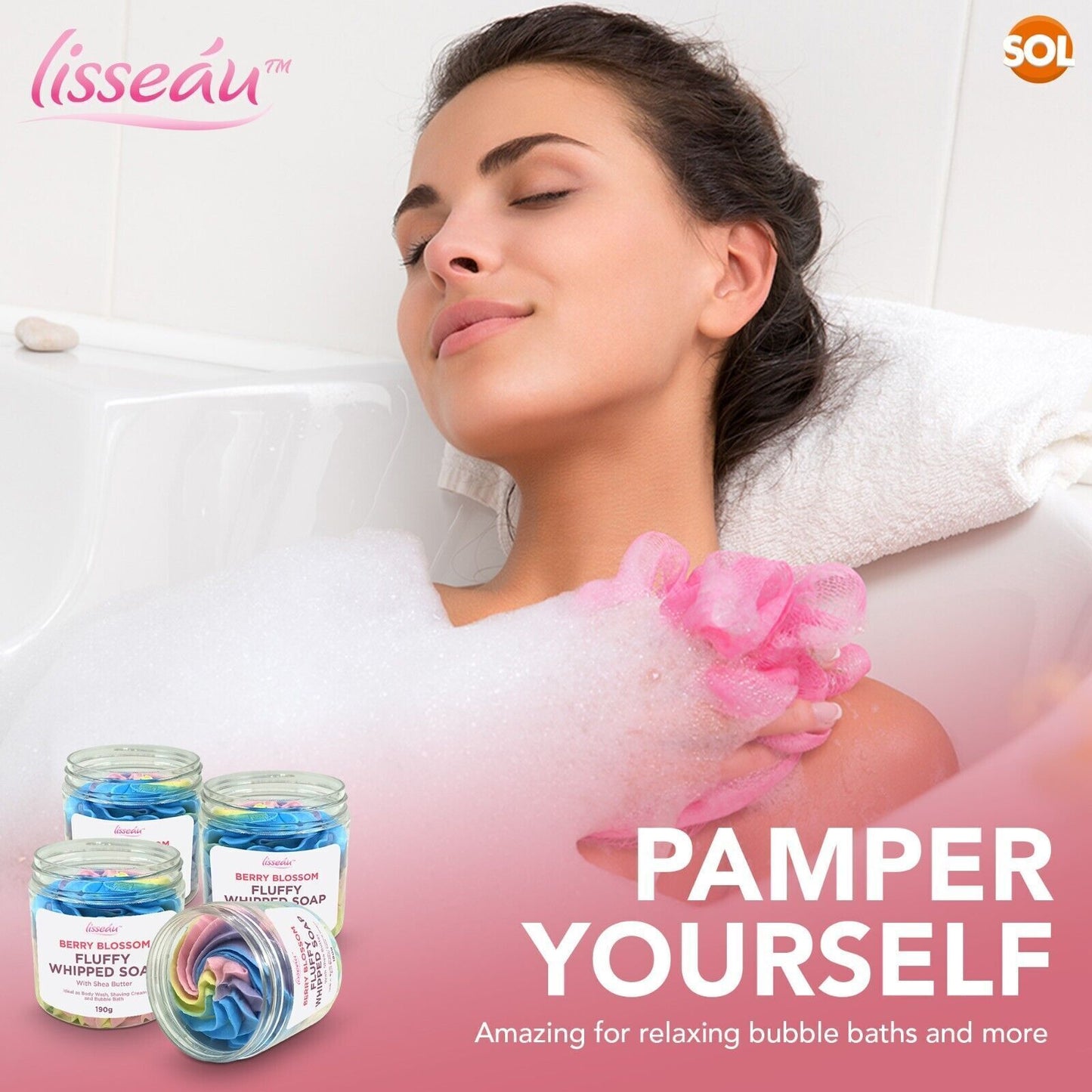 Whipped Soap Set Shea Butter 190g | Berry Blossom | 2 Pack