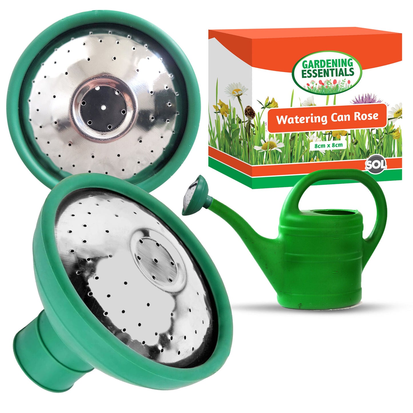 Universal Watering Can Rose Head | Rubber Sprayer | 2 Pack