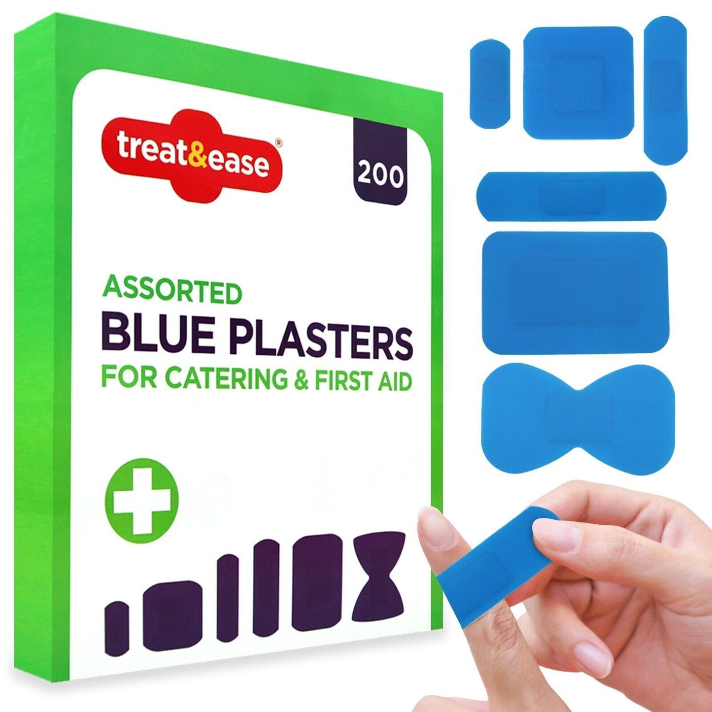 Blue Plasters Catering | Breathable First Aid | 200 Pack