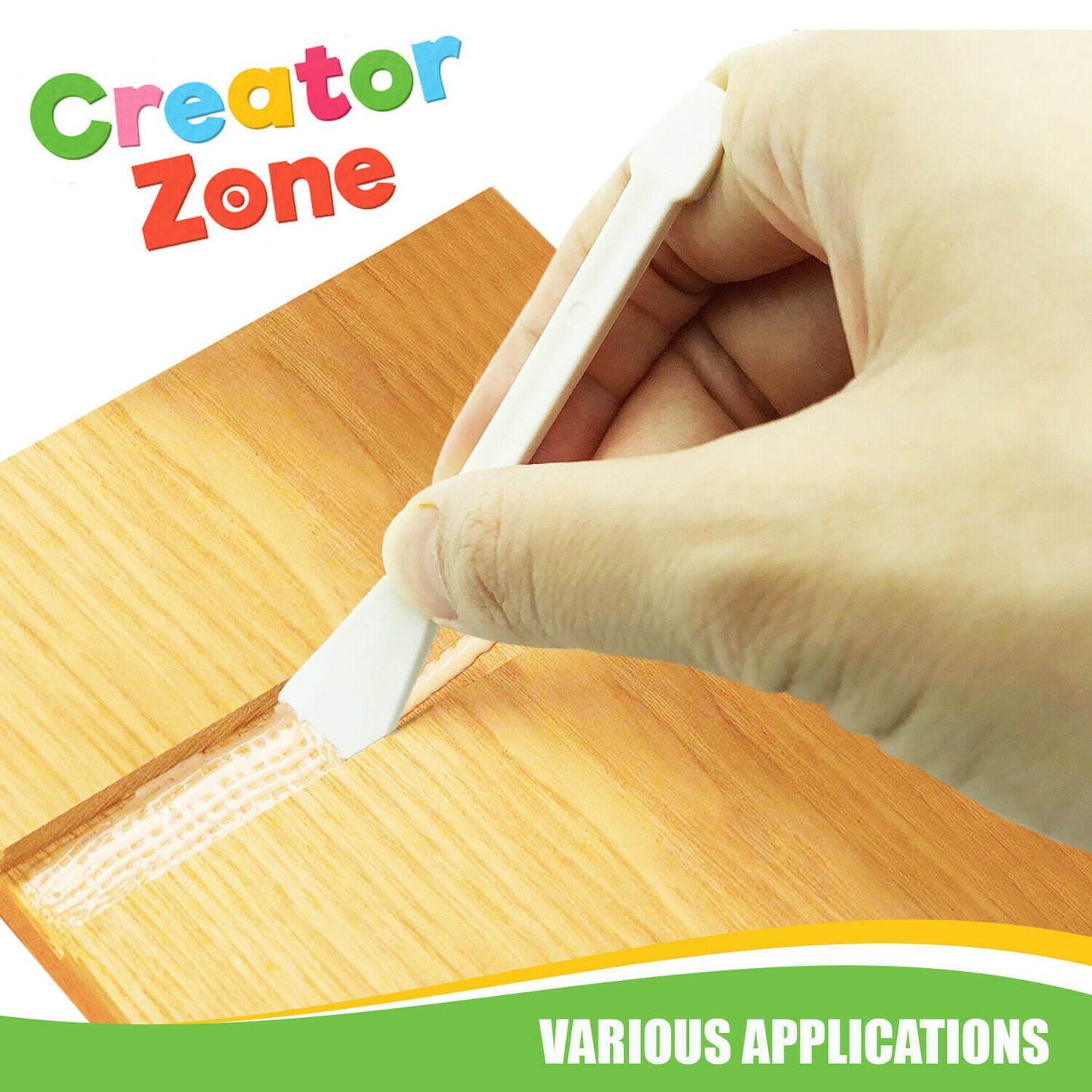 Glue Spreaders Plastic PVA Adhesive Sticks | White | 30 Pack