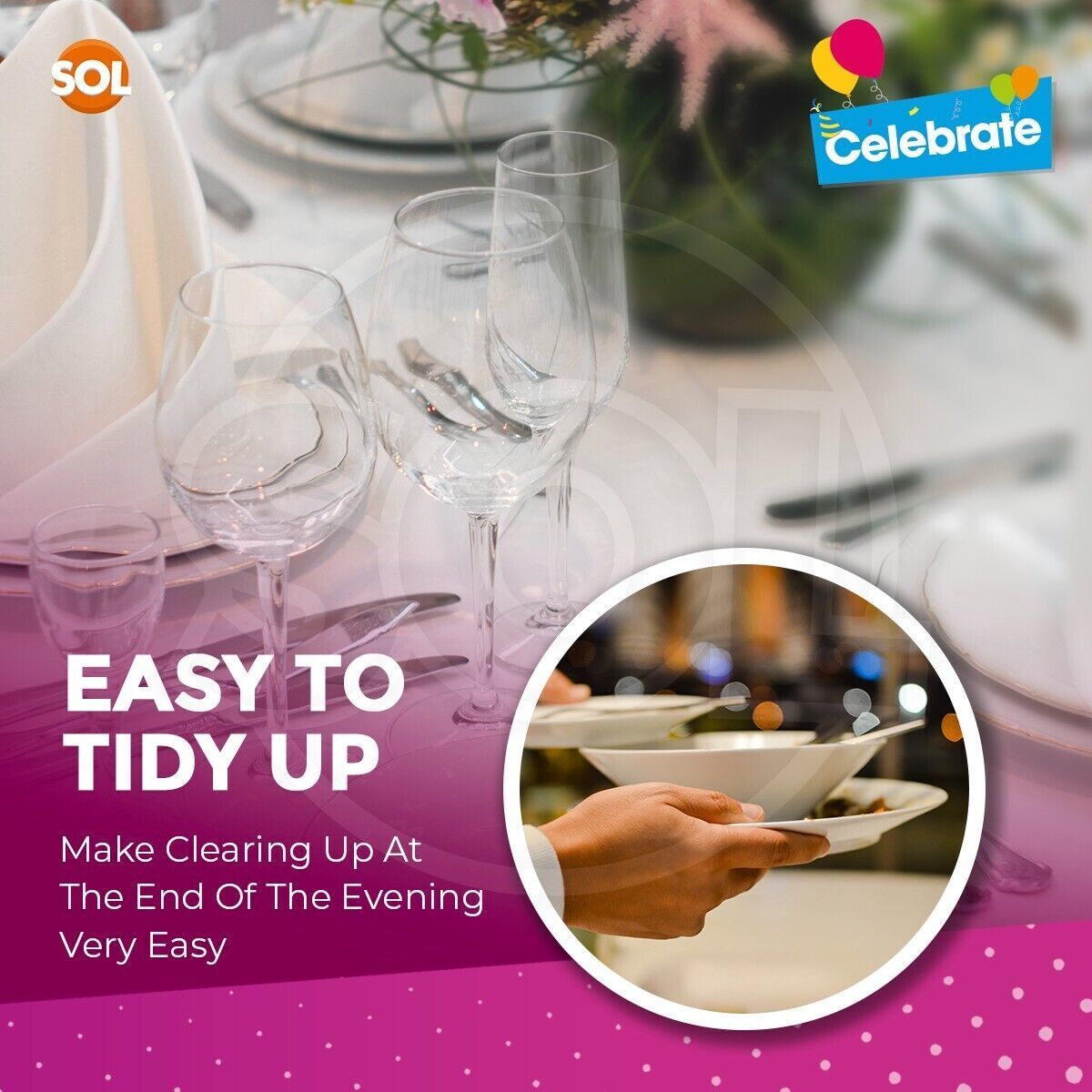 White Paper Rectangular Table Cloth Covers | Wipe Clean Party Tablecloths | 2 Pack