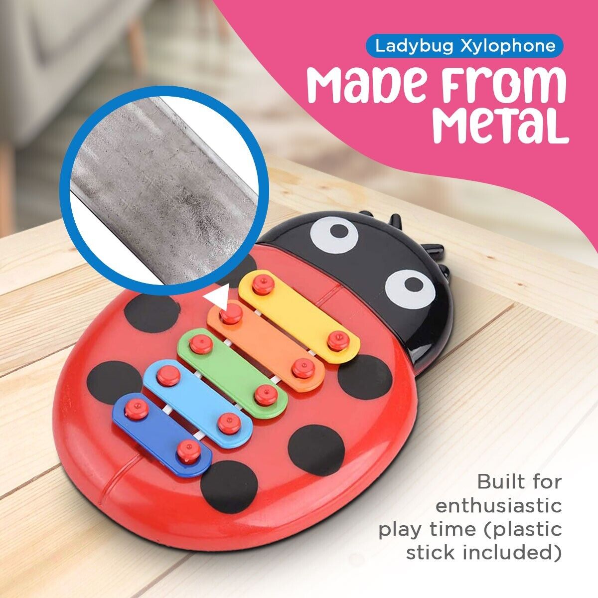 Kids Beetle Xylophone Toy 5-Note Musical Instrument | 500 Pack