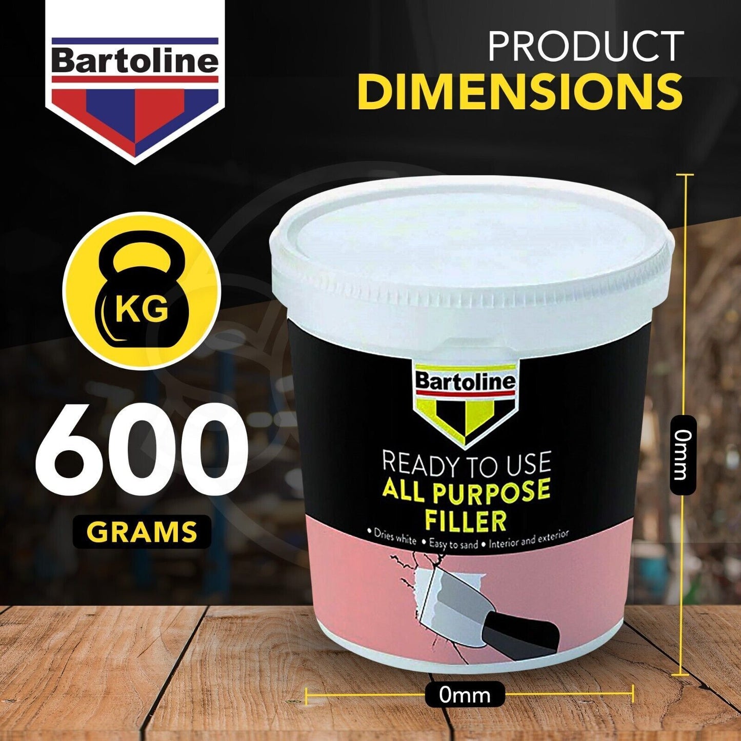 All Purpose Wall Filler Smooth | Interior & Exterior | 600g