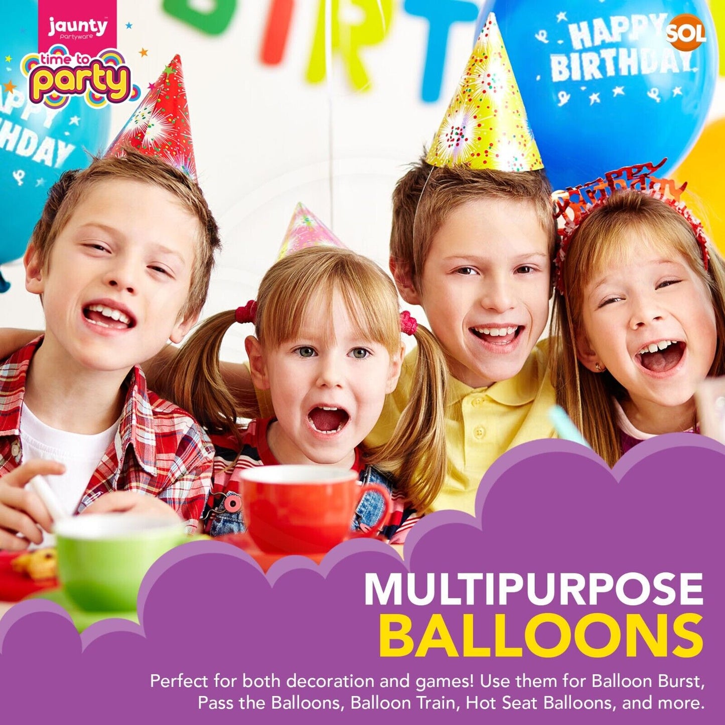 25-50 Happy Birthday Balloons 9 Inch Helium Quality Party Birthday Wedding Latex