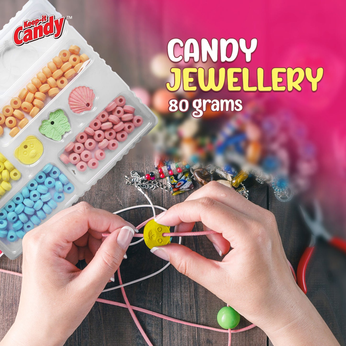 Candy Jewellery Kit 80g – Make Your Own Necklaces