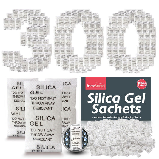 Silica Gel Sachets 1g Reusable Moisture Absorber | 300 Pack