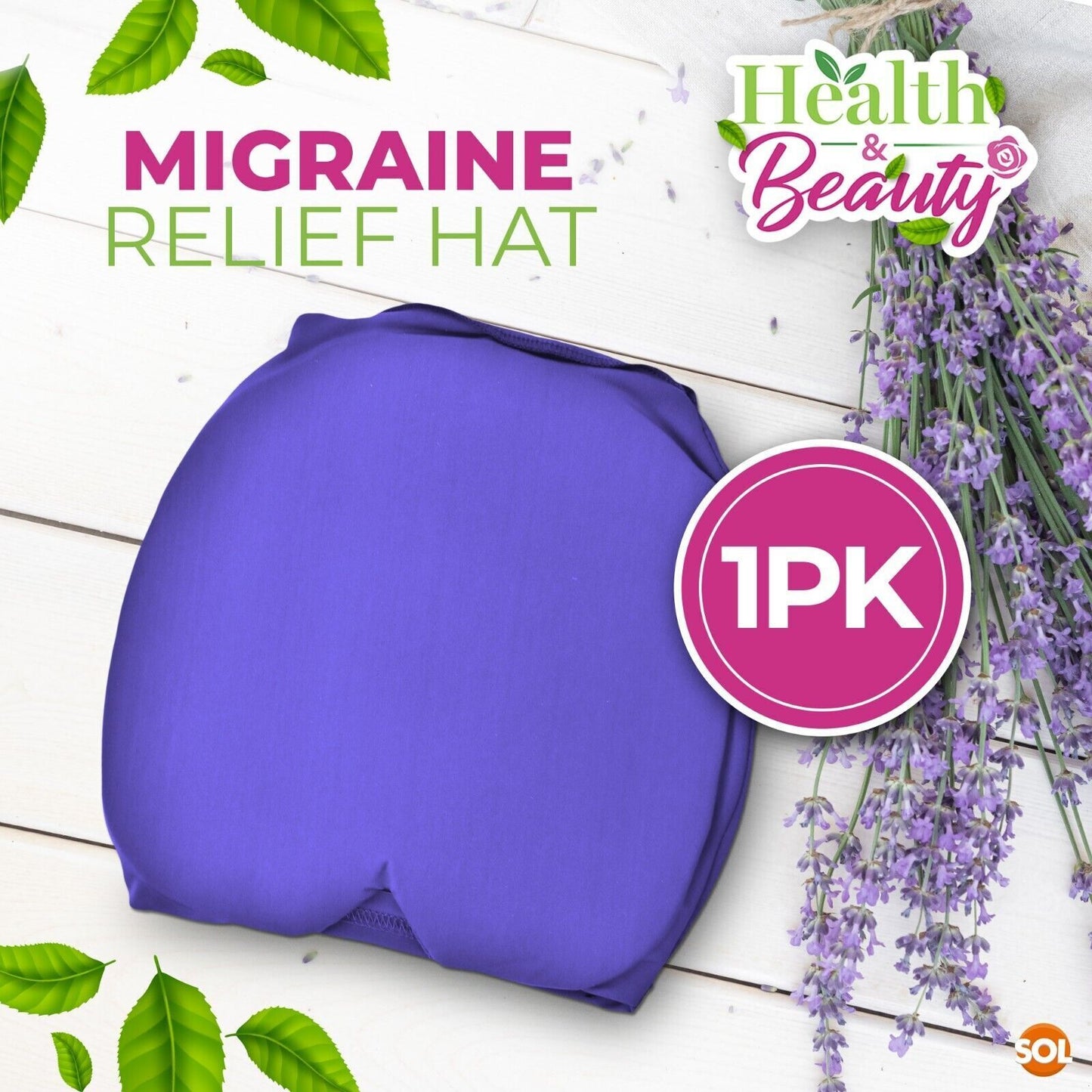 Tension Headache Migraine Relief Cap | Ice & Heat Therapy Hat Mask