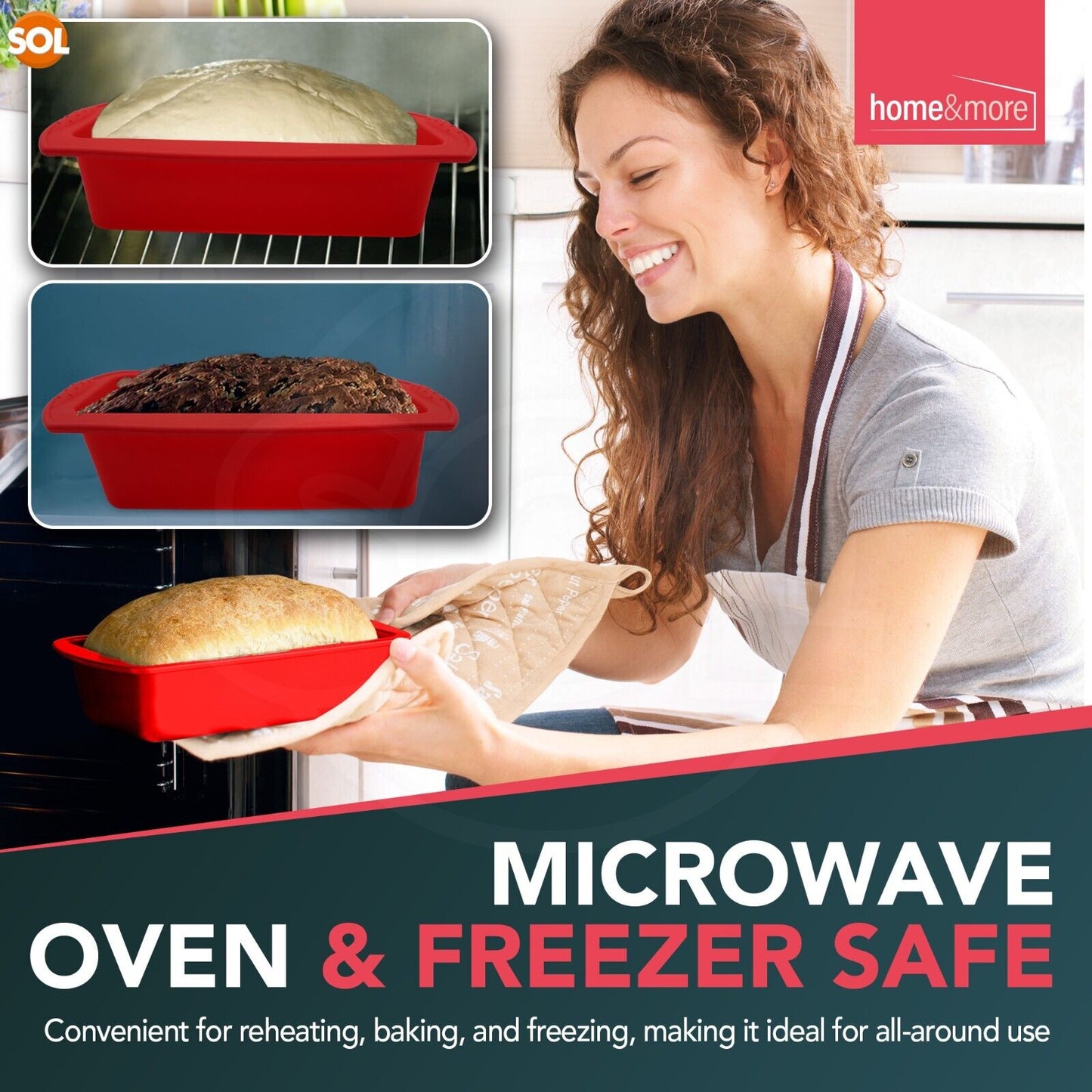 Silicone Loaf Tin Non Stick Bread Cake Mould | 2lb