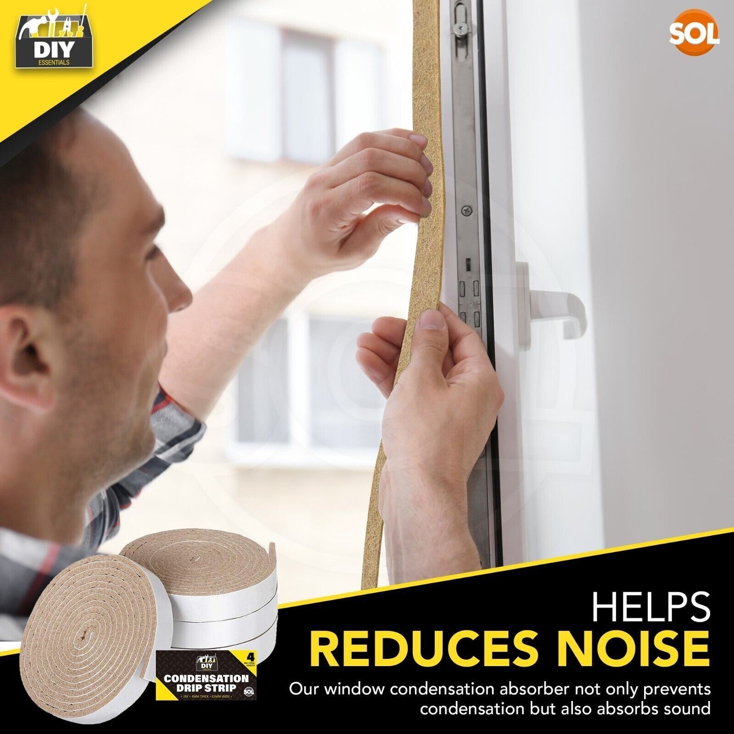 Condensation Drip Strip Window Seal 8M – Absorbs Moisture Fast