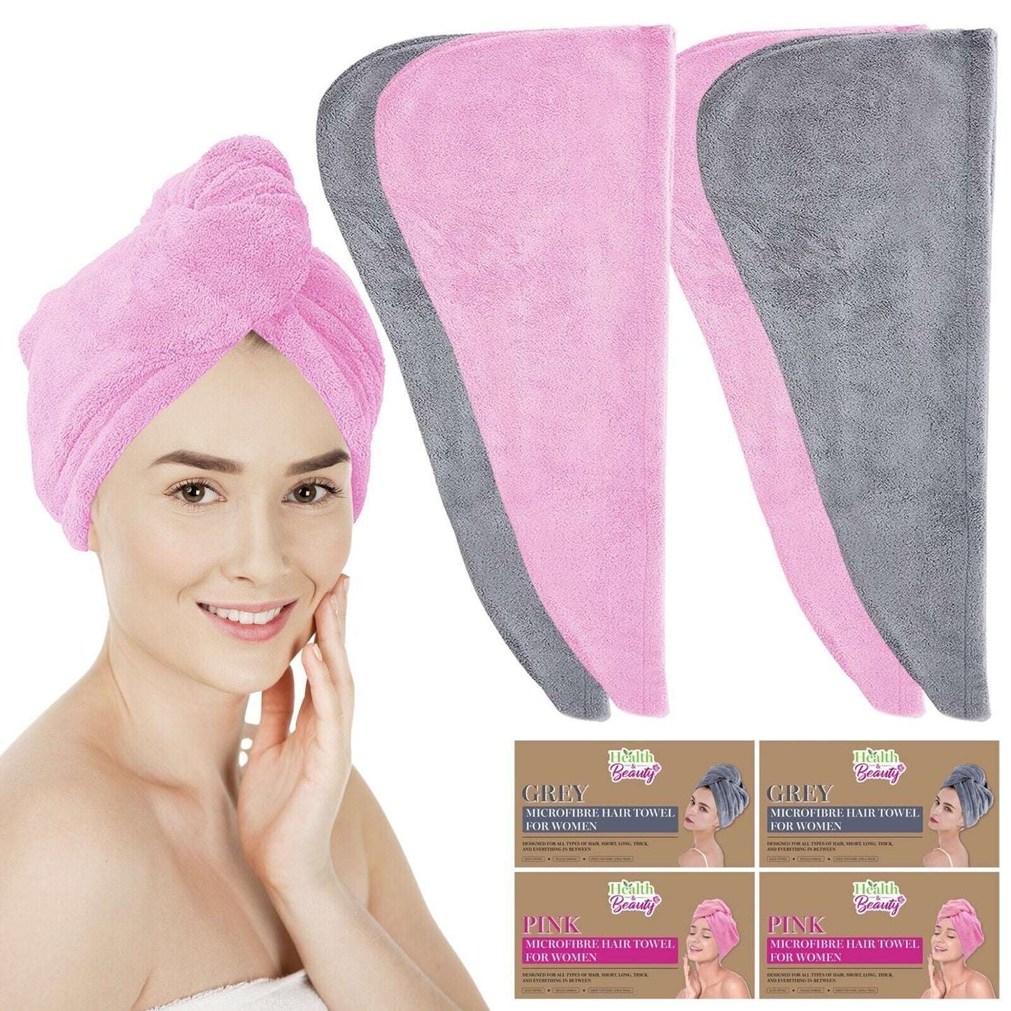 Hair Turban Towel | Microfibre Head Wrap Quick Dry