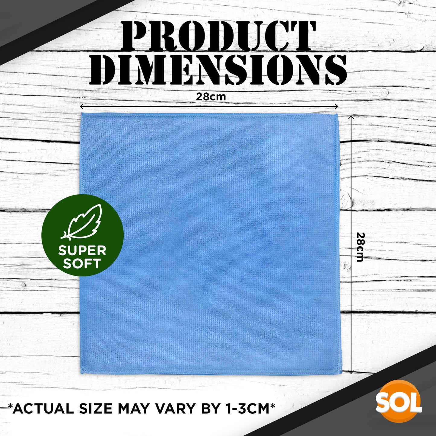 Microfibre Cleaning Cloths | Car Drying & Polishing Towel | 20 Pack