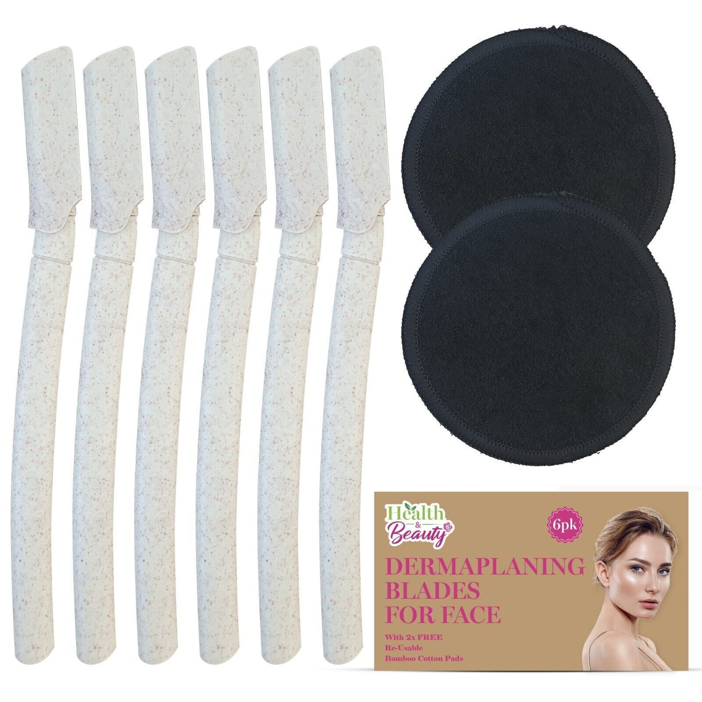 Dermaplaning Blades for Face | Eyebrow Razor | 6 Pack