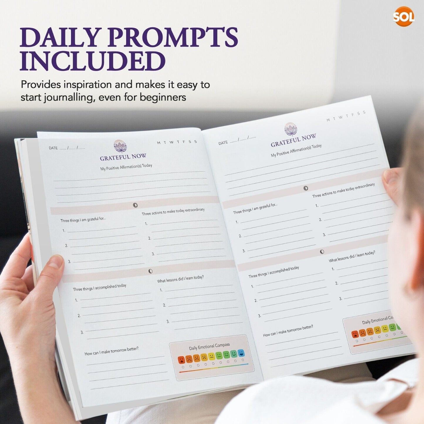 Daily Gratitude Journal A4 60 Day Mindfulness Diary