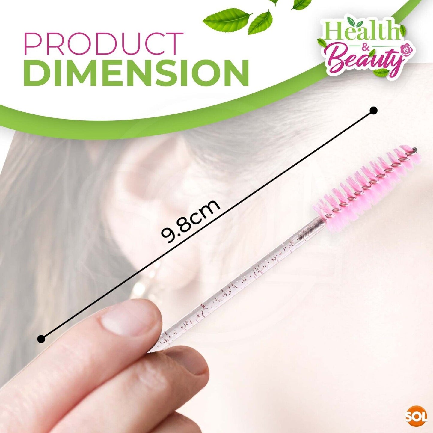 Disposable Mascara Wands Eyelash Brushes Spoolie | 200 Pack