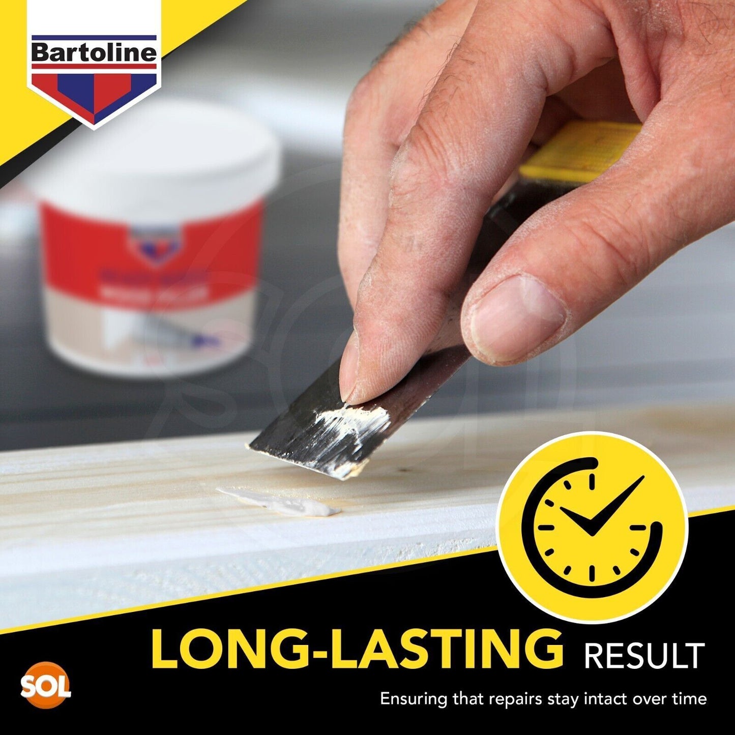 Wood Filler White 500g | Ready Mixed Cracks Repair Interior Exterior | 2 Pack