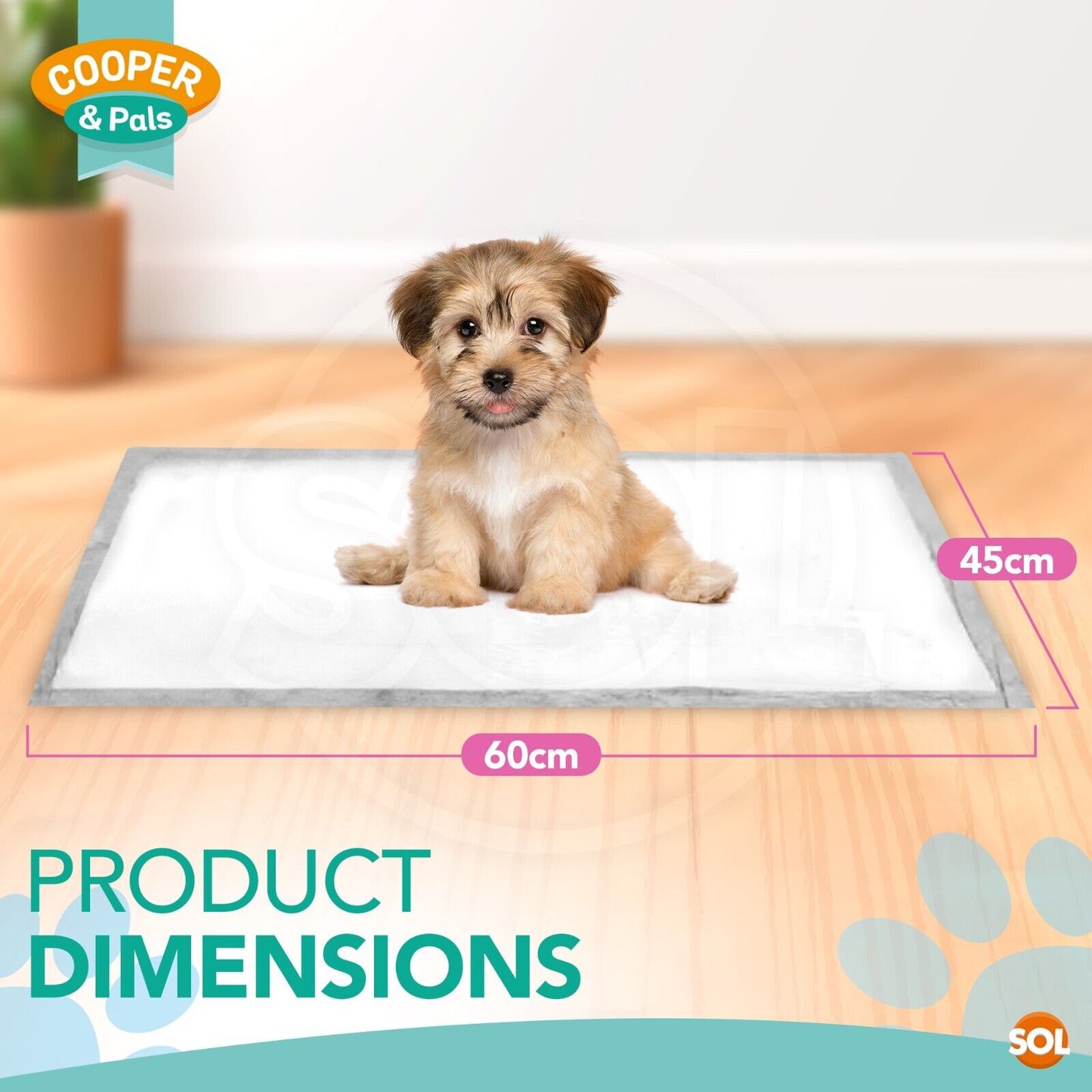 Puppy Training Pads Large 60x45cm Pet Toilet Pee Wee | 100 Pack