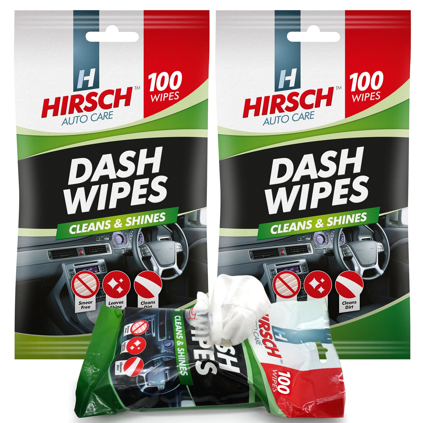 Car Dash Wipes | Gloss Interior Dashboard Cleaner | 300 Pack