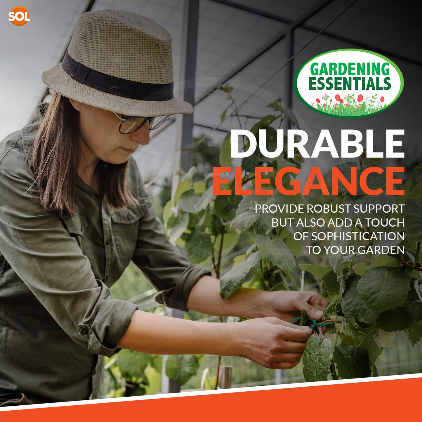 Garden Plant Rings | Flexible Greenhouse Support Clips | 80 Pack