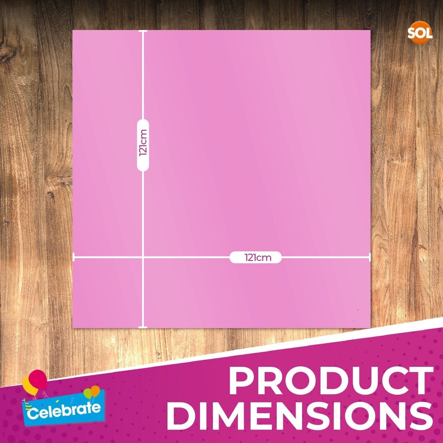 Square Disposable Table Cloths 121x121cm | Plastic Wipe Clean Party Covers | 3 Pack