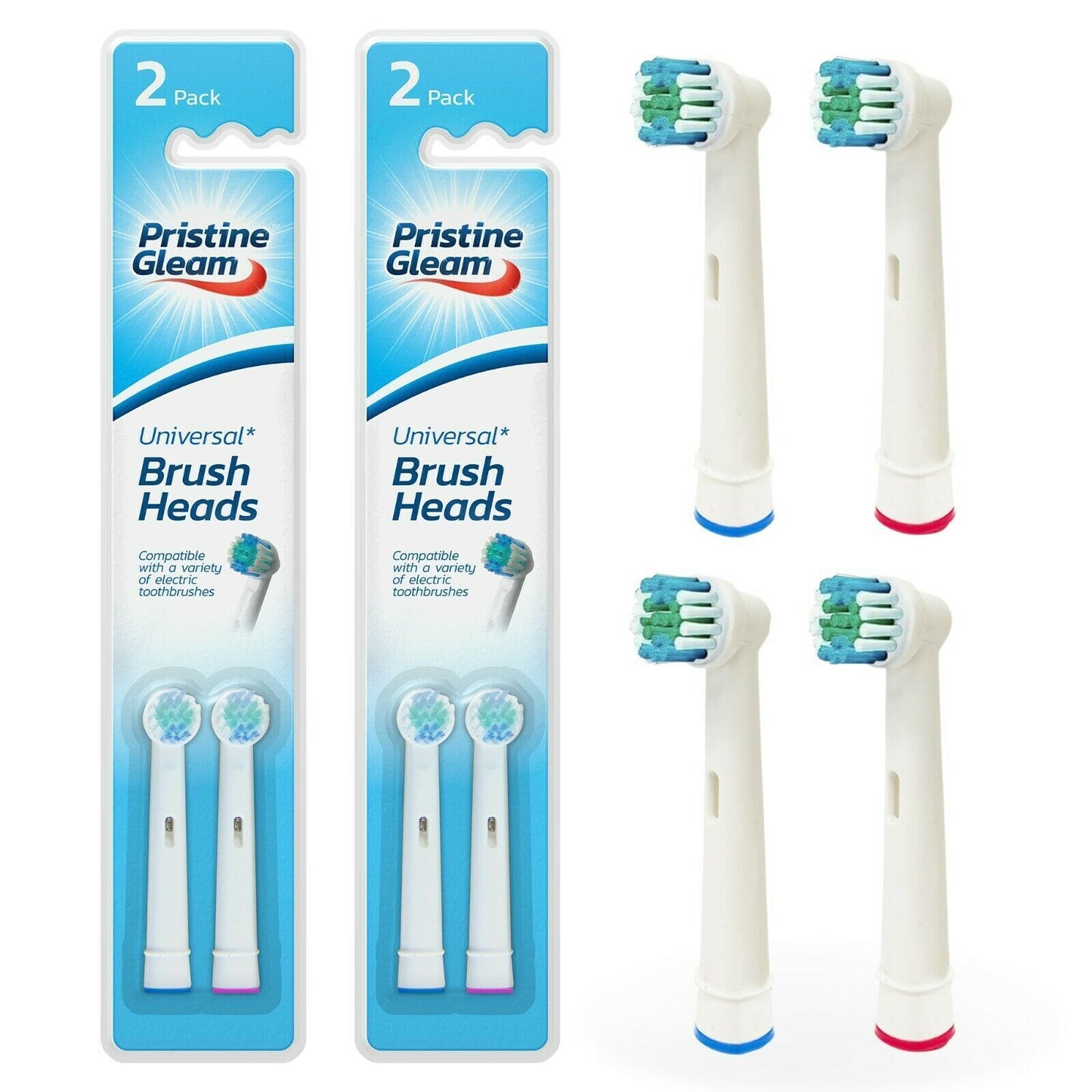 2-16pk Replacement Electric Toothbrush Heads Compatible with Oral B Braun Brush