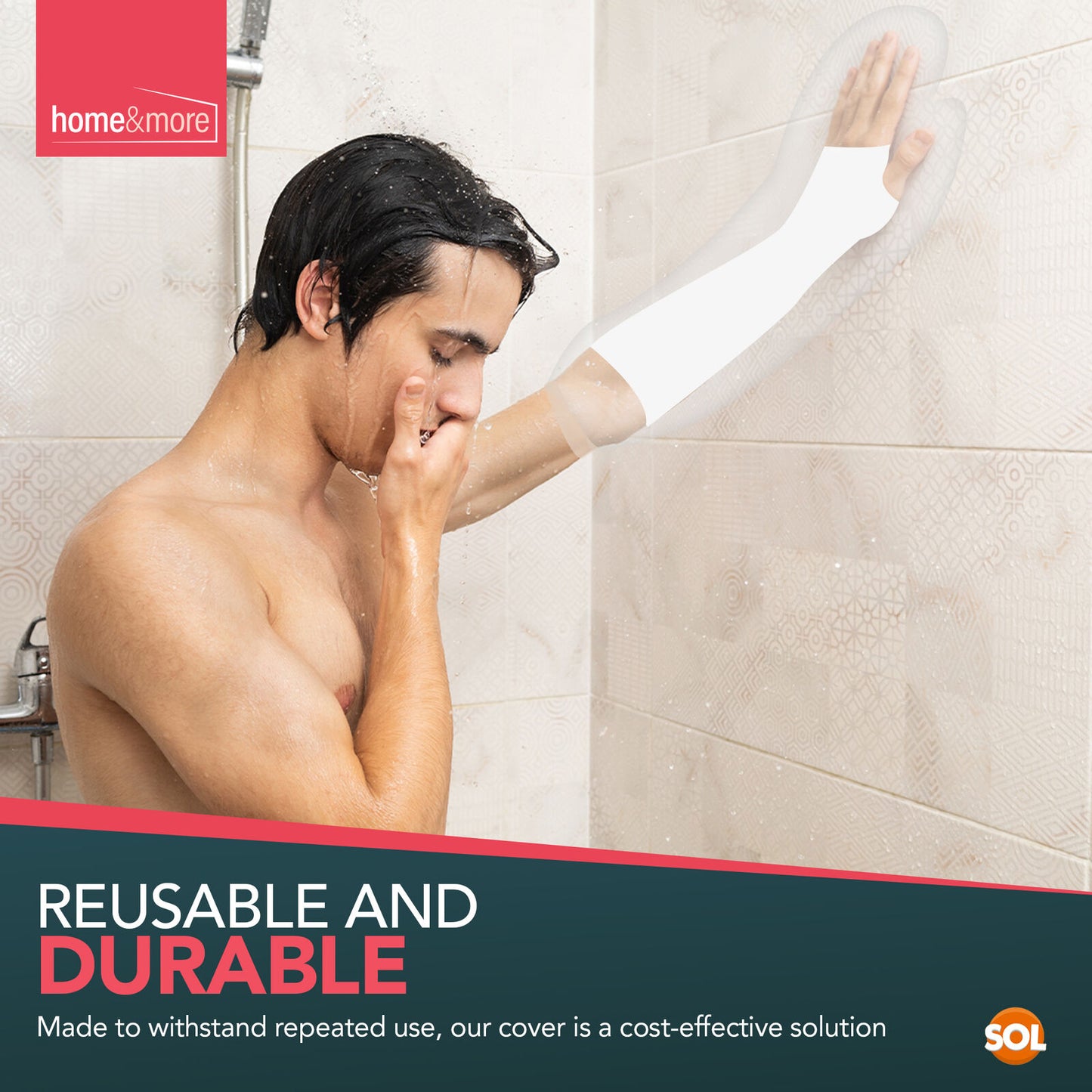 Waterproof Half Arm Cast Cover | Reusable Plaster Protector | 6 Pack