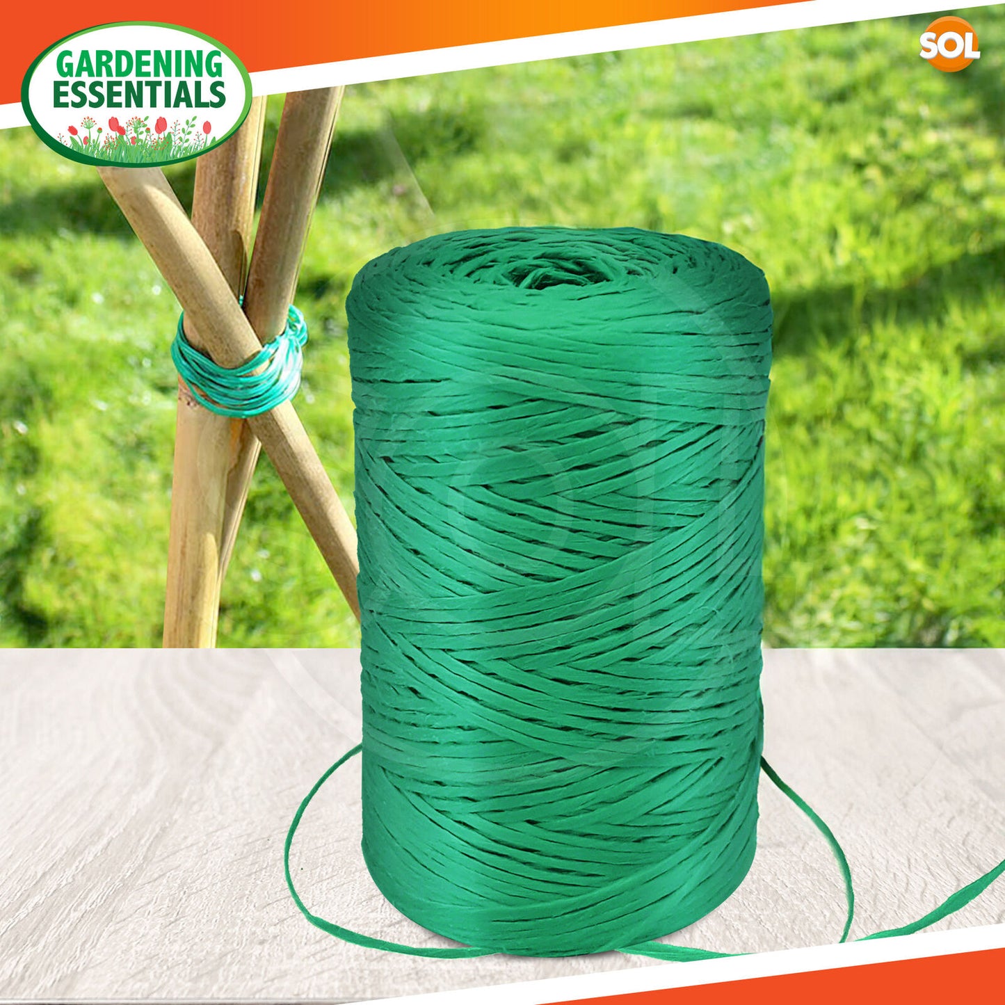 250-750M Green Garden String Twine Heavy Duty Gardening Plant Support Craft