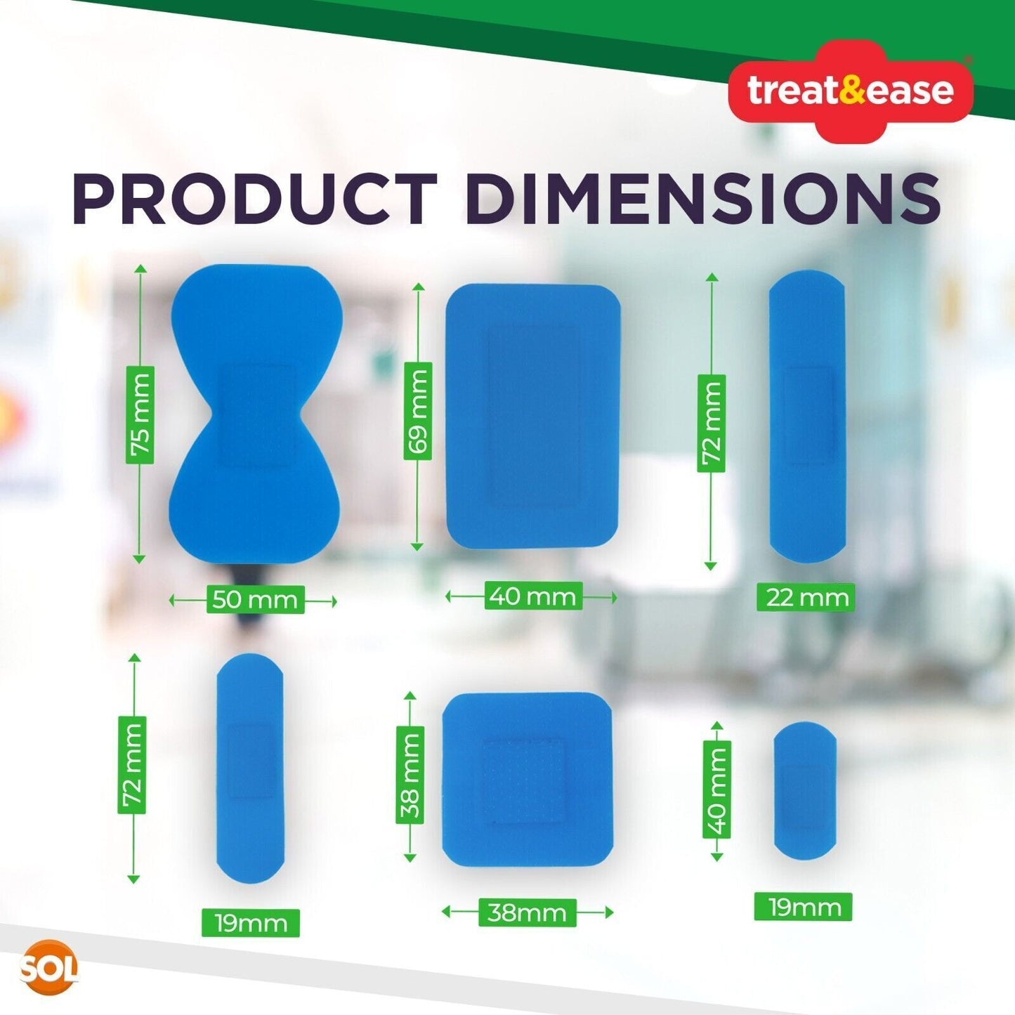 Blue Plasters Catering | Breathable First Aid | 200 Pack