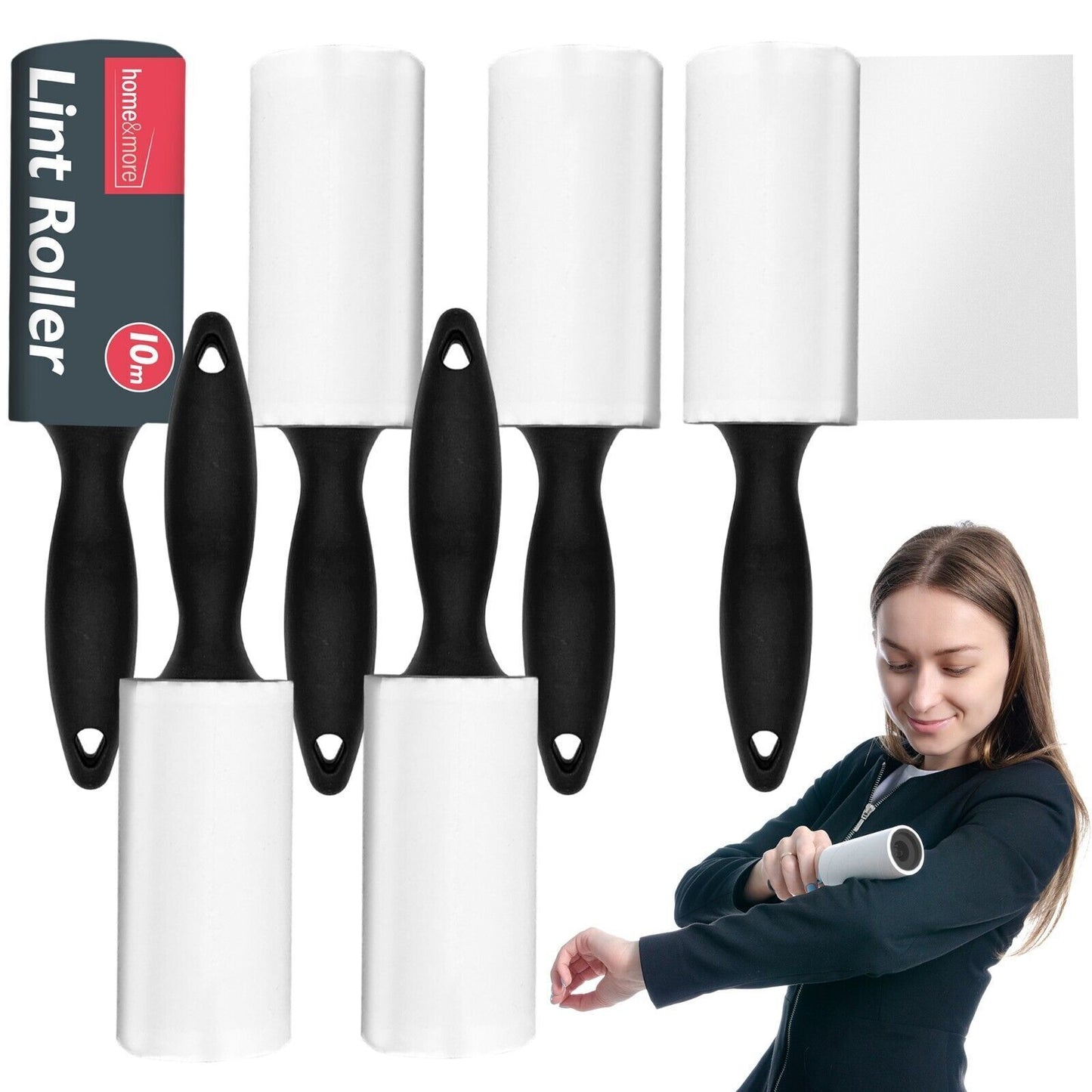 Lint Roller Refills Pet Hair Clothes Dust Remover | 6 Pack