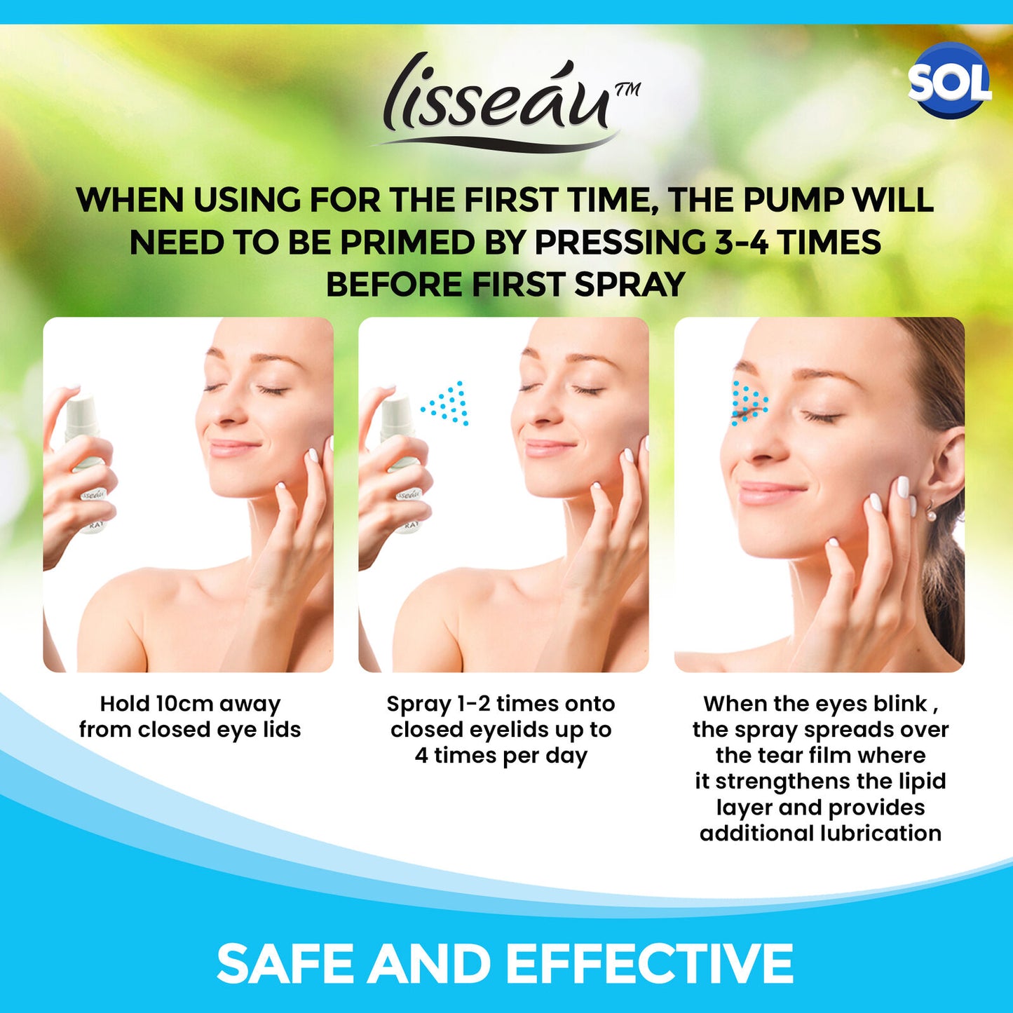 Dry Eye Spray 15ml | Hydrating Mist for Irritated Eyelids | 6 Pack