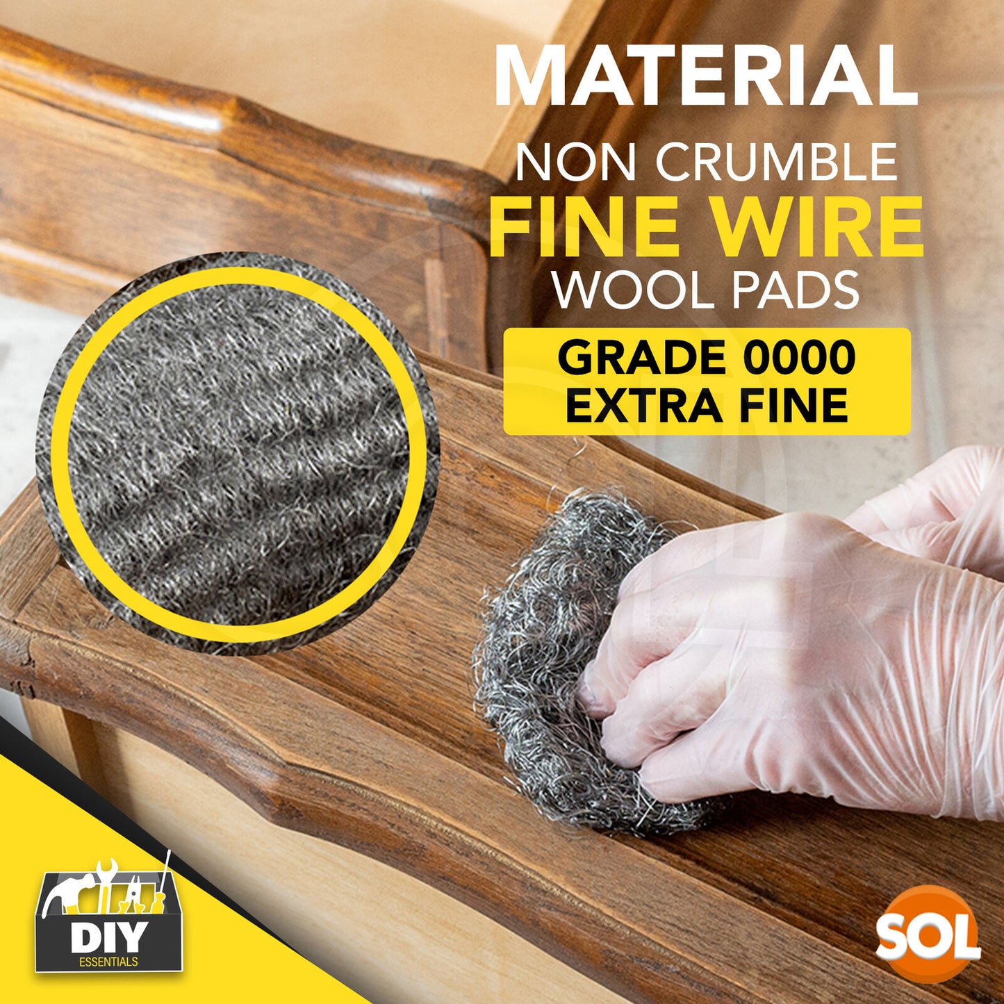 24 Steel Wire Wool Pads | Top Quality Grade 0000 Super Ultra Fine For Rats Mice