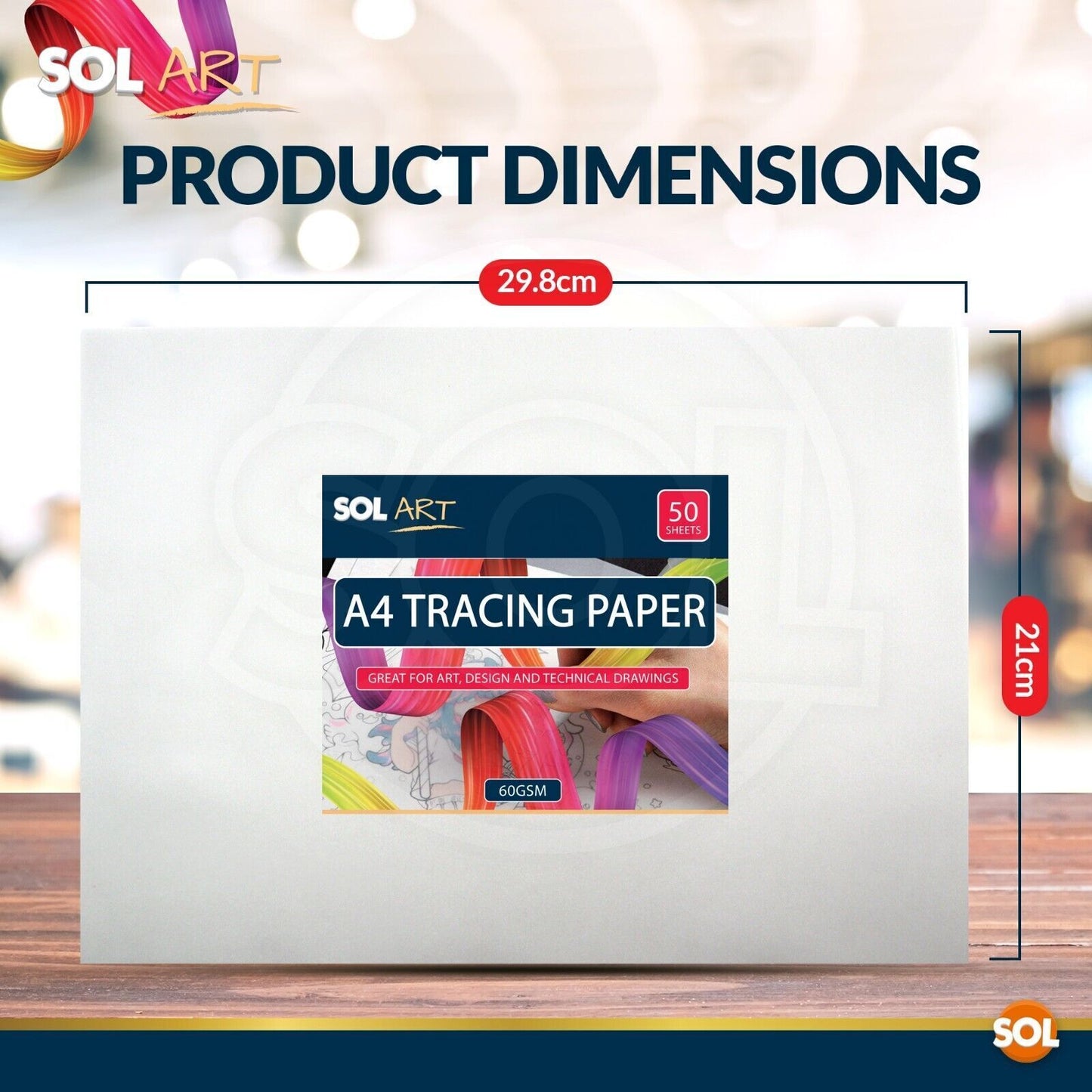 Tracing Paper Sheets | A4 60GSM Translucent Drawing & Art | 50 Sheets