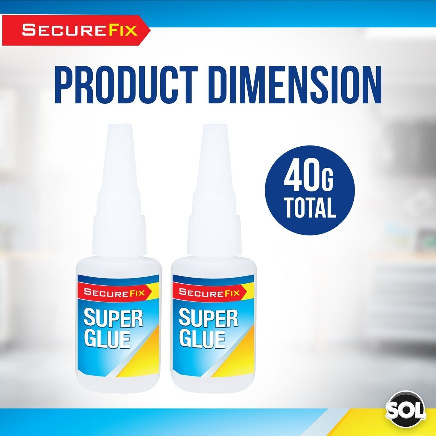 Super Glue Extra Strong Bond 20g | Premium Adhesive Plastic Rubber Leather Wood