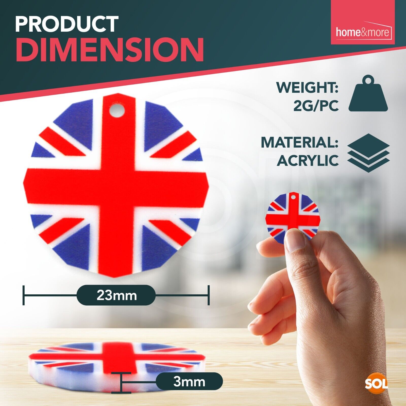 6-24 Trolley Coin Token Removable Supermarket £1 One Pound Shopping Cart Holder