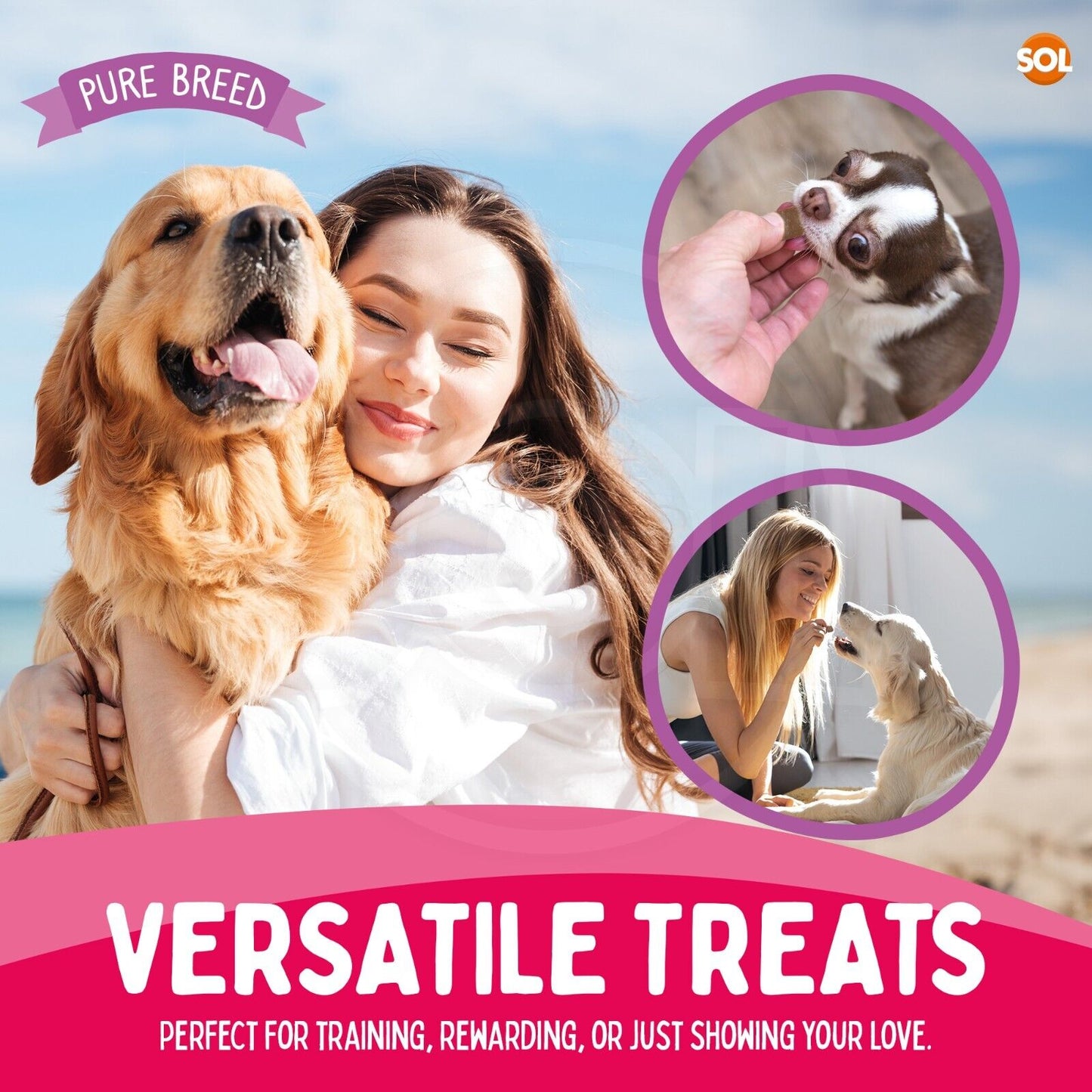 Chicken Bites Dog Training Treats Duck & Beef | 100g