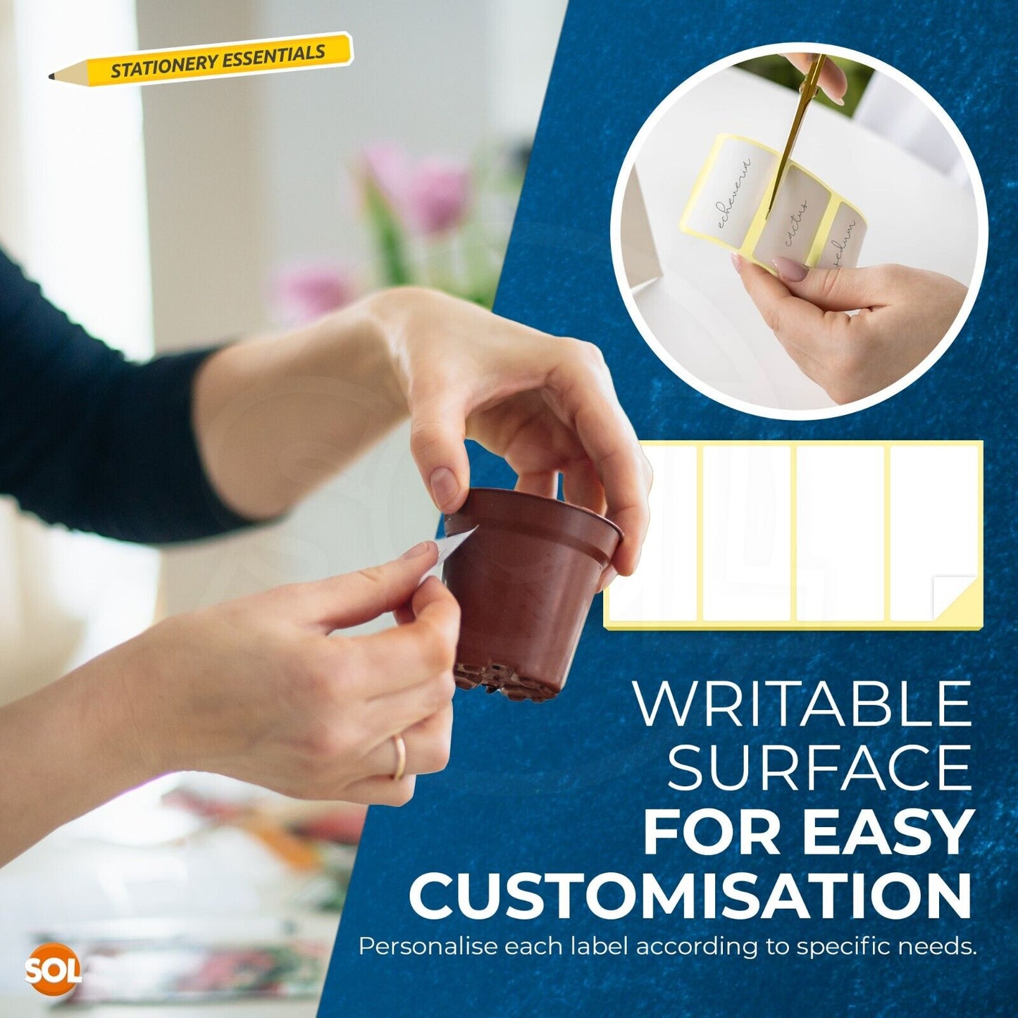 White Stickers 100x50mm Self Adhesive Printer Labels | 200 Pack