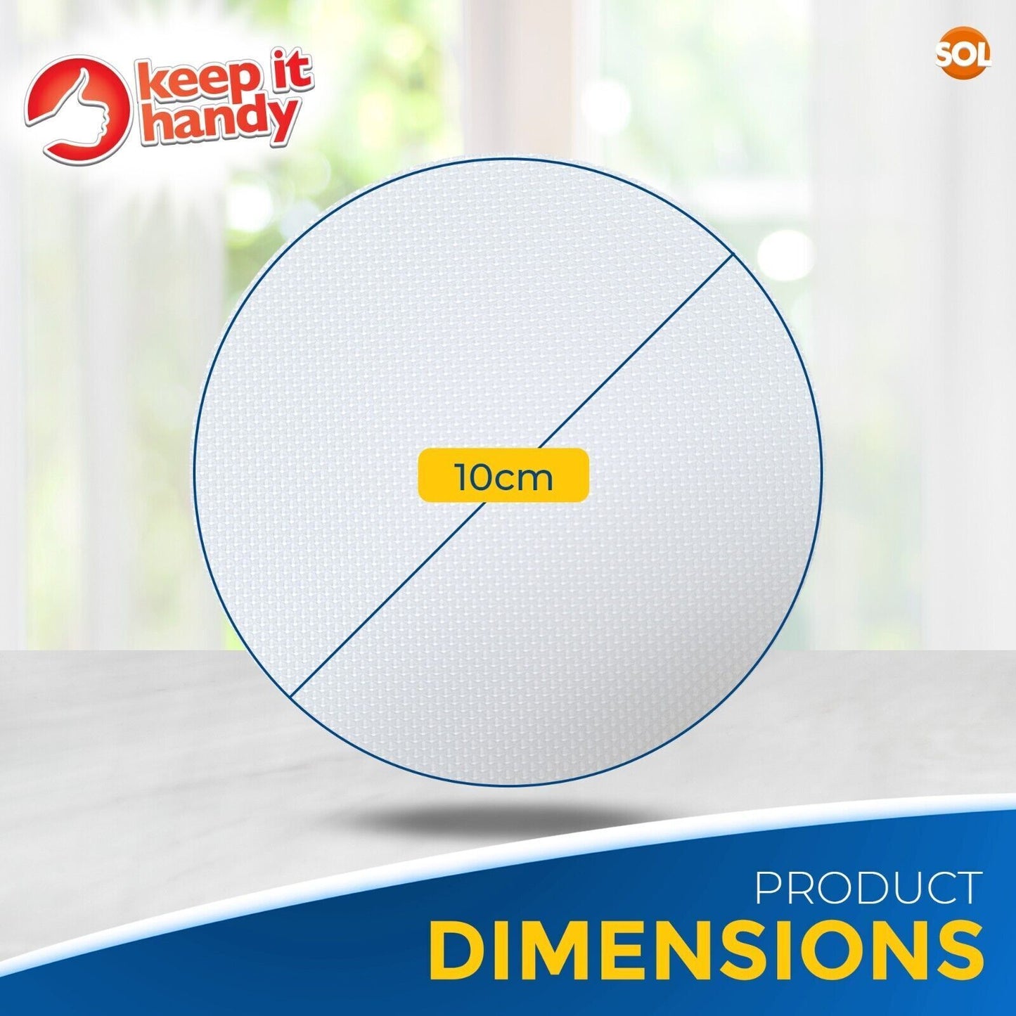 Anti Slip Bath Shower Stickers | 10 Textured Pads