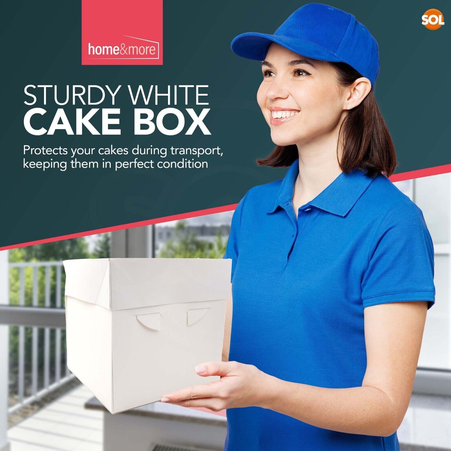 2-10PK 8 Inch Cake Board and Box with Lid Set | White Round 3mm Thick Boards