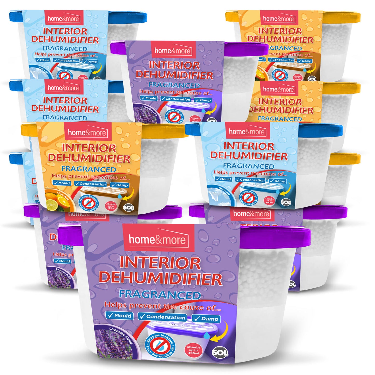 6-36 DEHUMIDIFIER Interior Damp Moisture Mould Mildew Remover Trap Home Caravan