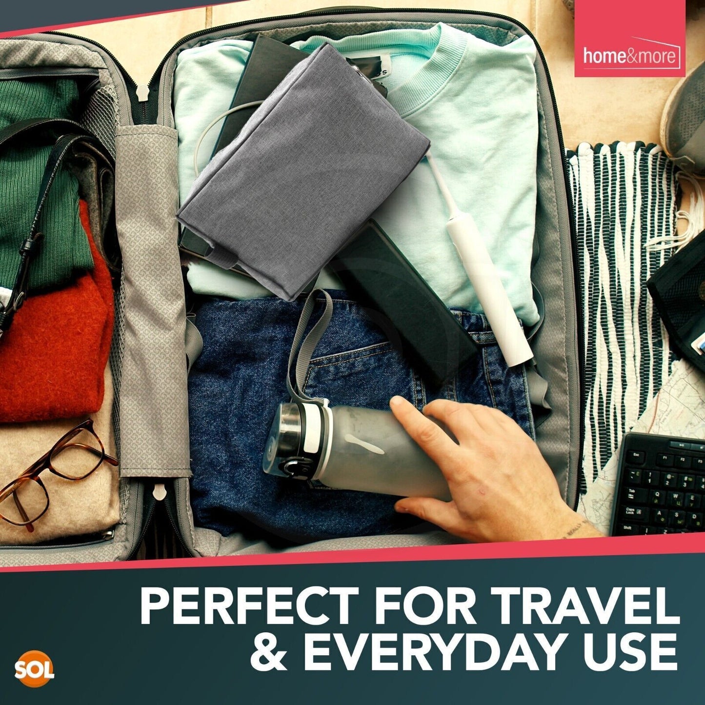 Men’s Wash Bag Toiletry Travel Shaving Grooming Organiser