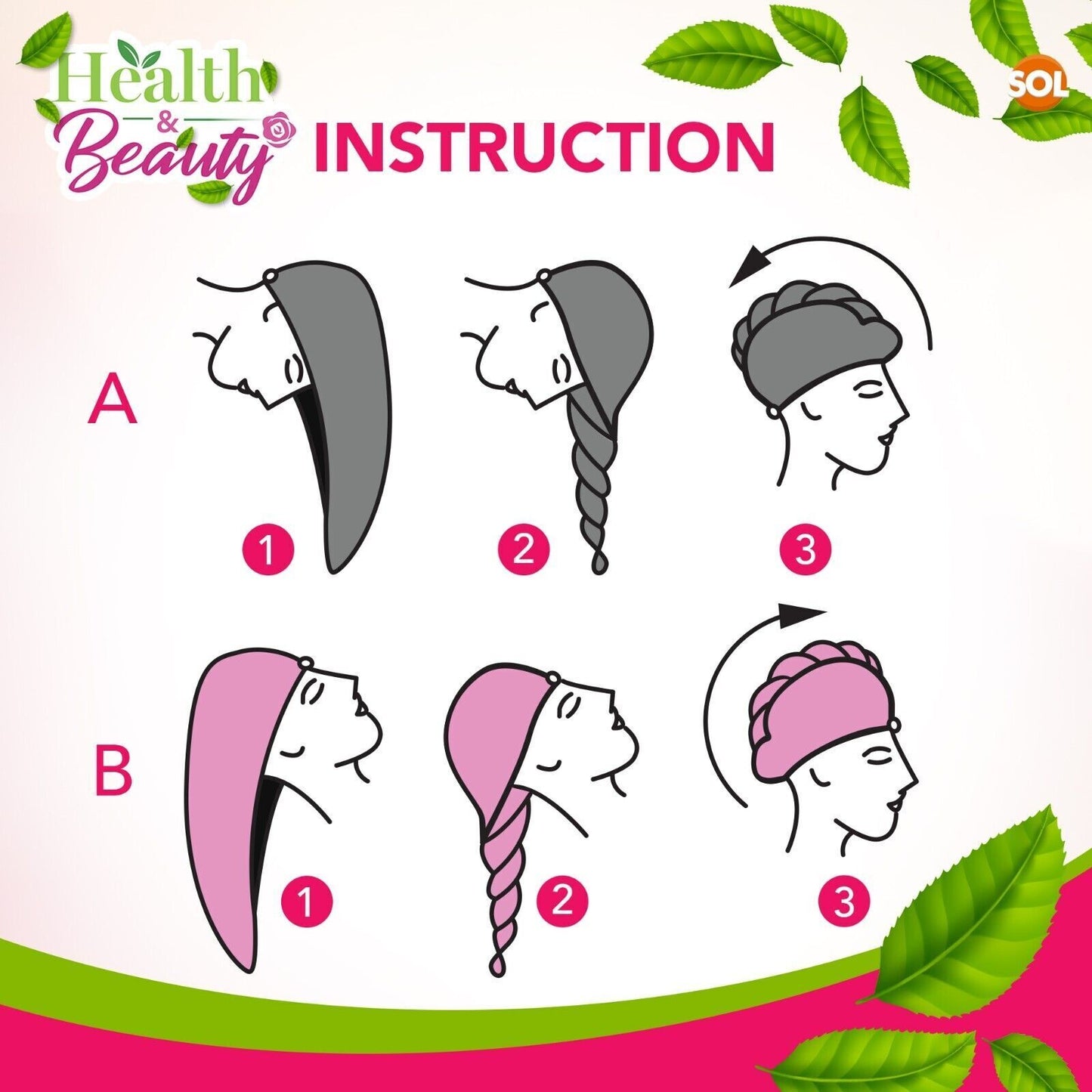 Hair Turban Towel | Microfibre Head Wrap Quick Dry