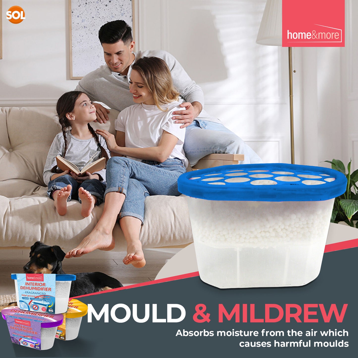 6-36 DEHUMIDIFIER Interior Damp Moisture Mould Mildew Caravan Fragranced 400ml