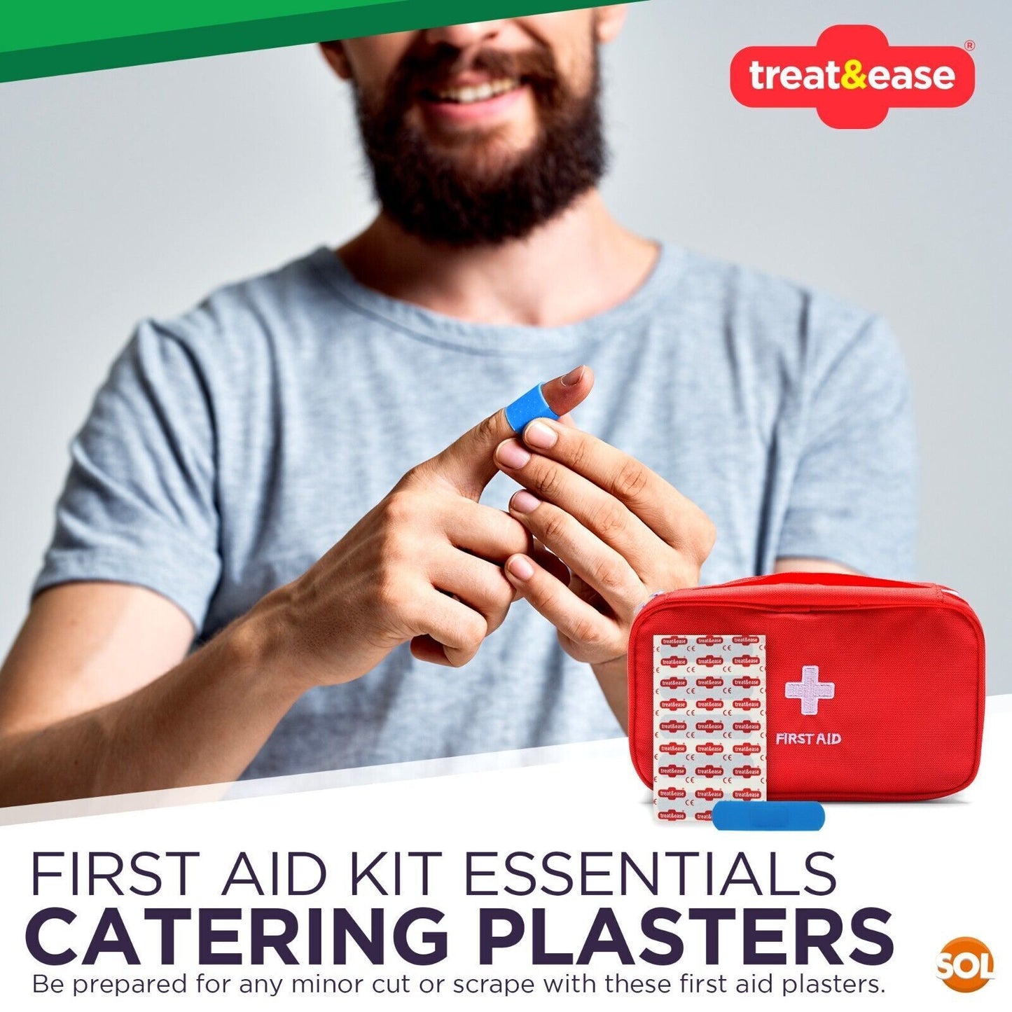 Blue Plasters Catering | Breathable First Aid | 200 Pack