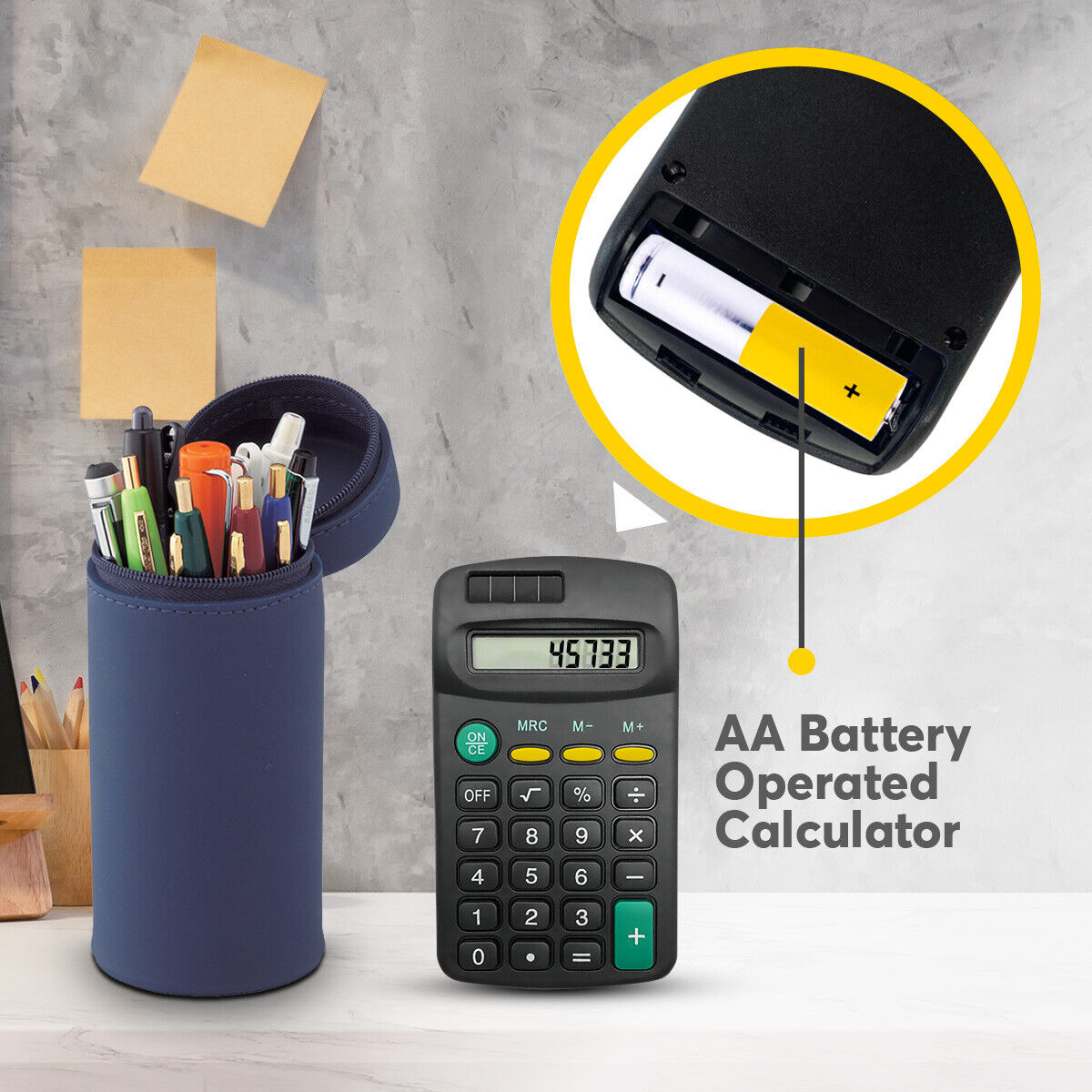 2-20 Mini Pocket Calculator Small| 8 Digit Display Office Home School Stationery