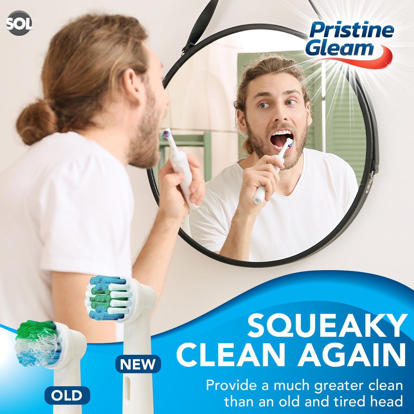 2-16pk Replacement Electric Toothbrush Heads Compatible with Oral B Braun Brush